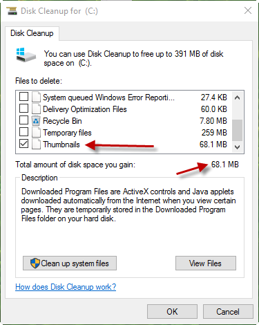 disk cleanup cache clean 4