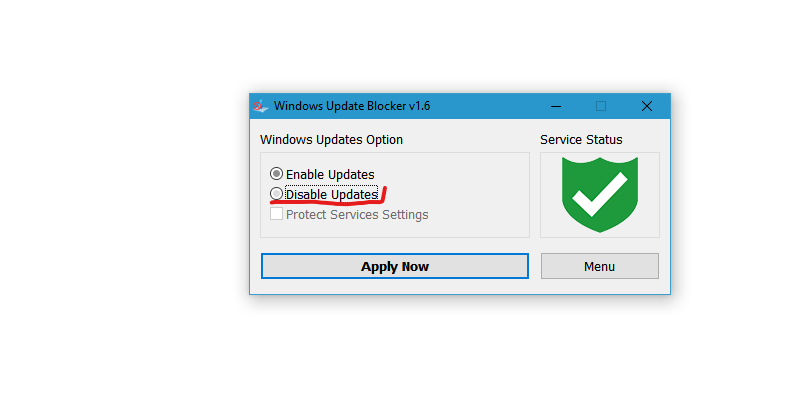 برنامه windows update Bloacker 