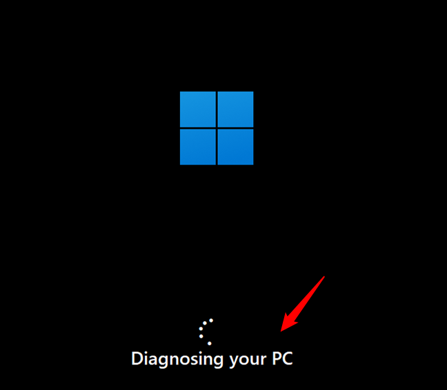 Windows 11 diagnosing your PC

